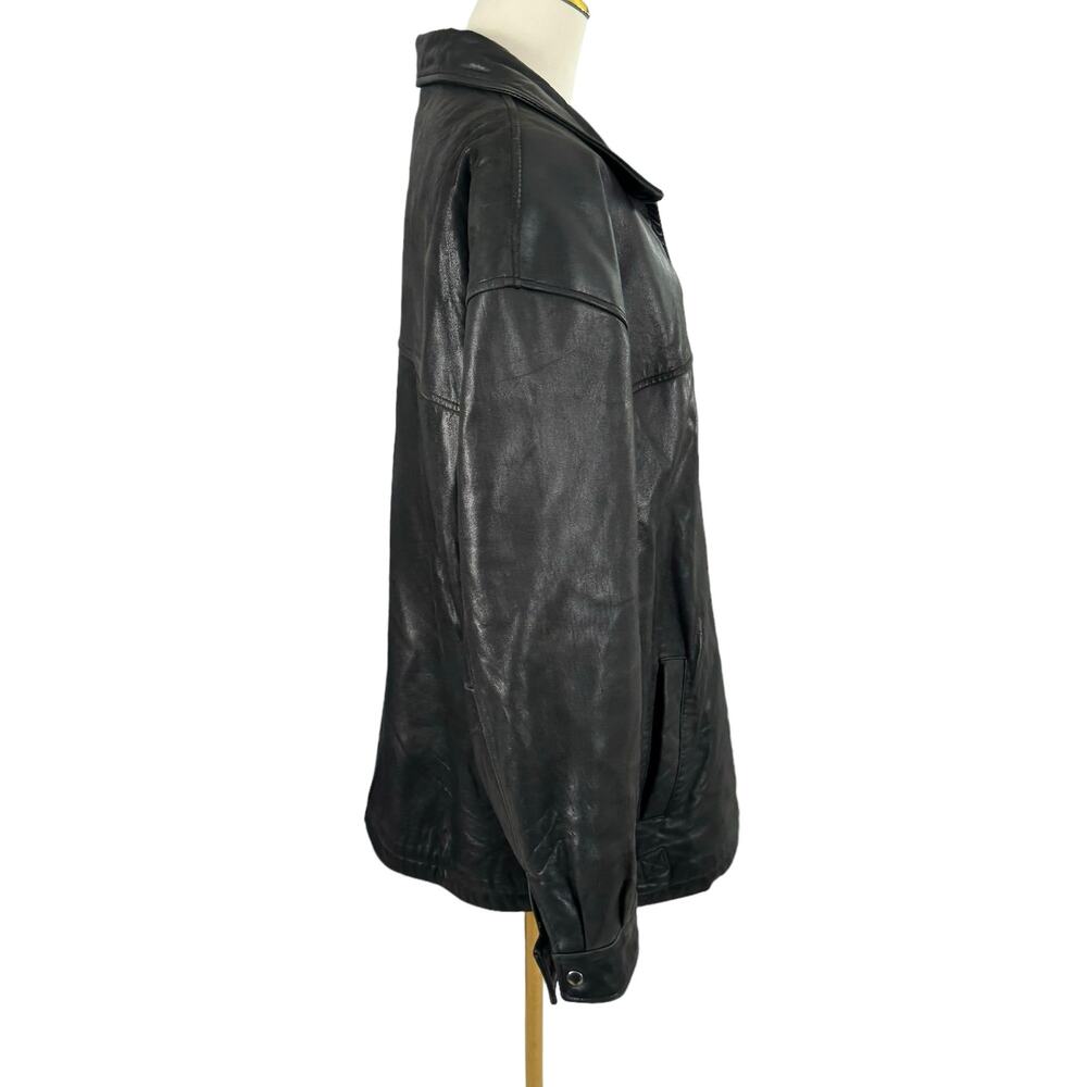 James & John Extasy Leather Jacket Classic Edgy Motorcycle Going Out Coat Big 2X - Picture 10 of 16